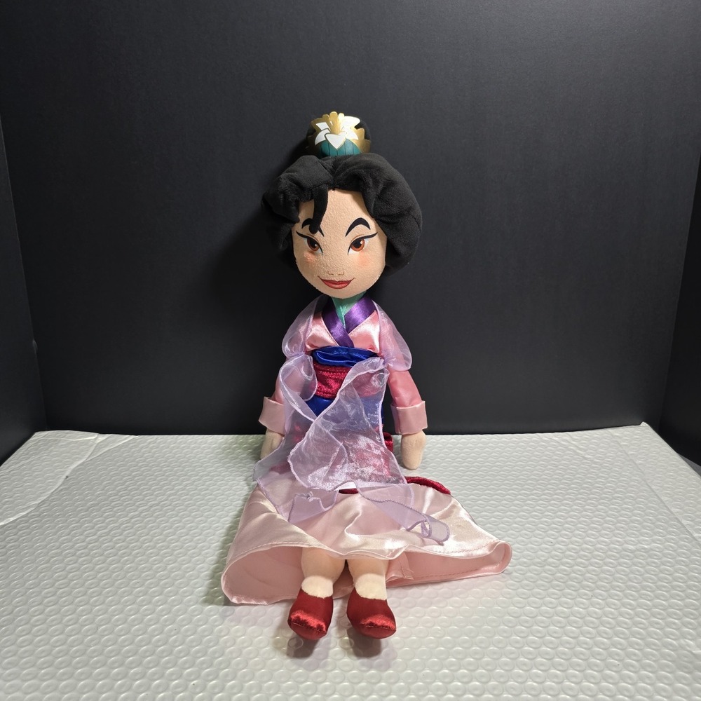 Disney Store Princess Mulan Plush 20" Authentic Dress Soft Stuffed Doll - Picture 2 of 7